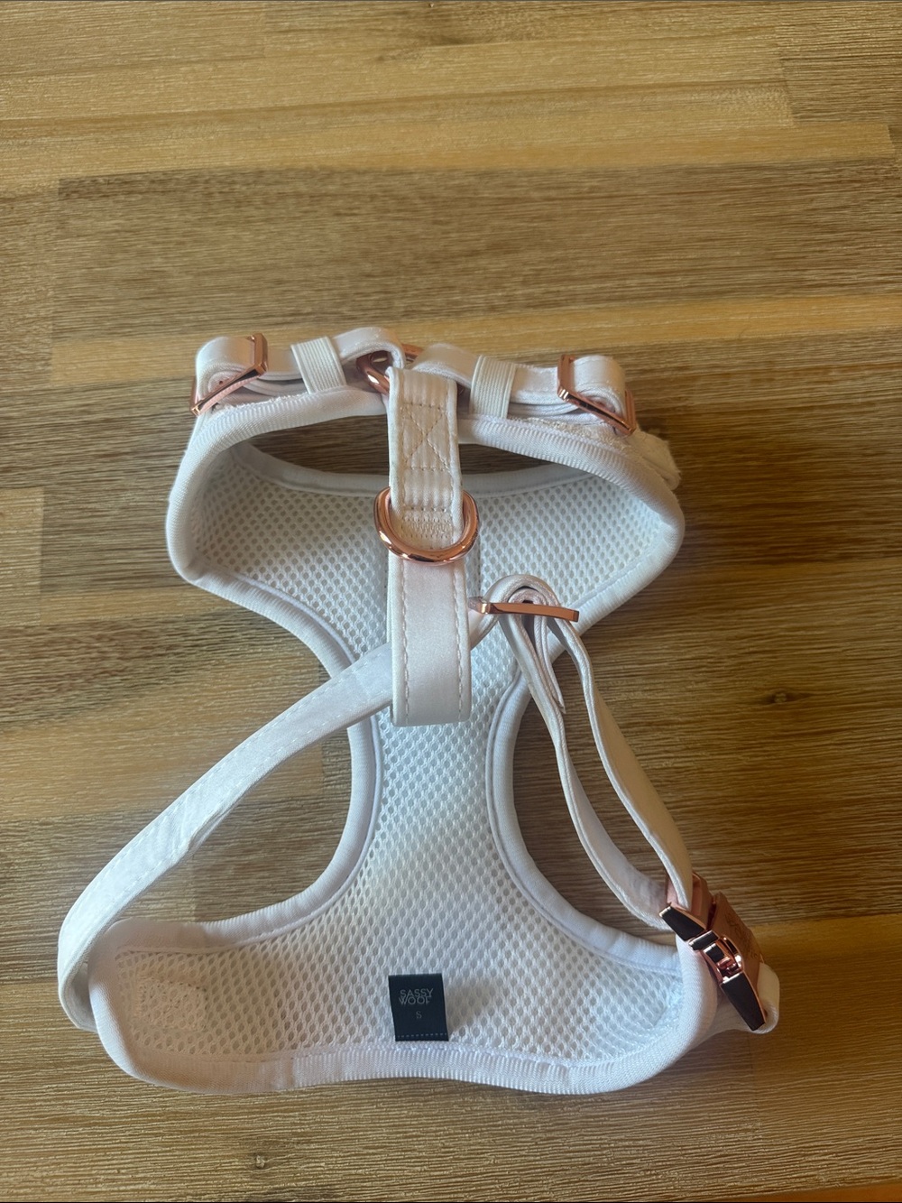 Sassy Wood Dog Adjustable wedding Harness and leash - Pup of Honor - Picture 3 of 8